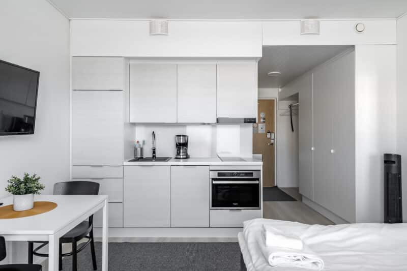 Hiisi Homes Turku Fleminginkatu - Standard Studio, parveke | 2 erillistä vuodetta