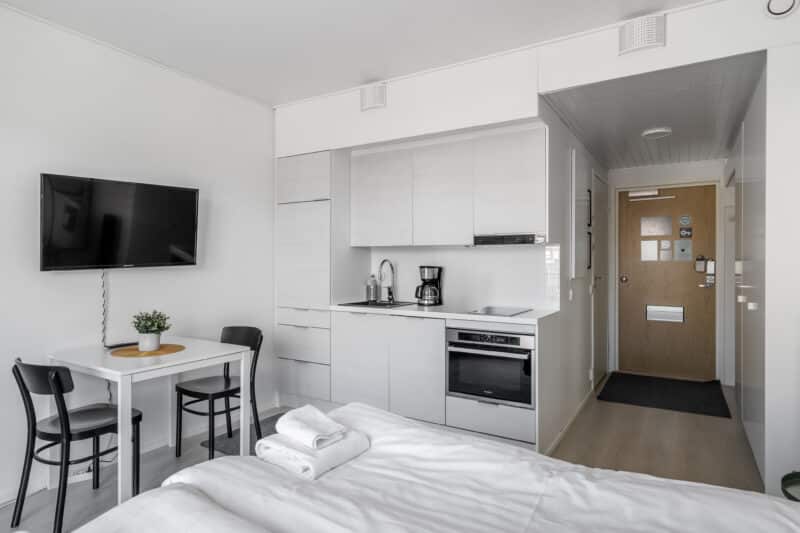Hiisi Homes Turku Fleminginkatu - Standard Studio, parveke | 2 erillistä vuodetta