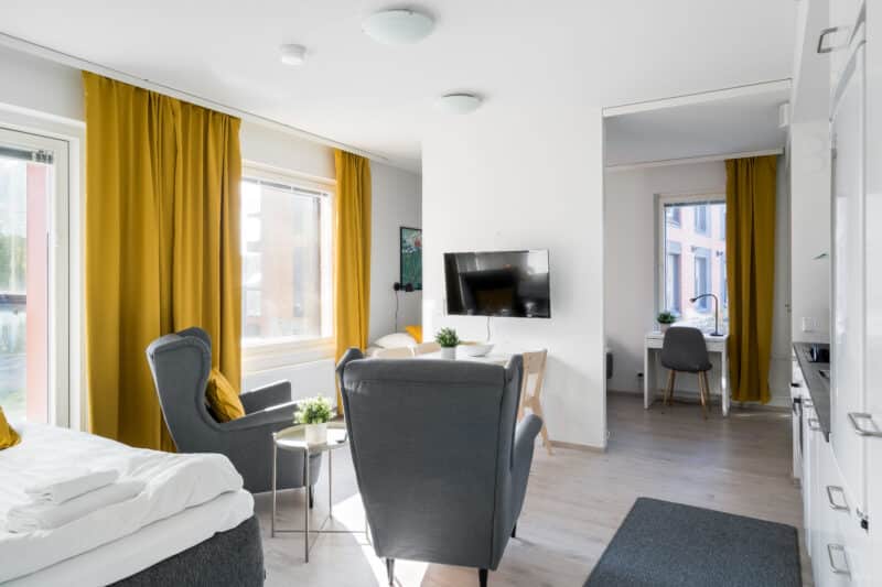 Standard-huoneisto, 1 makuuhuone, parveke | 3 vuodetta | 2 nojatuolia