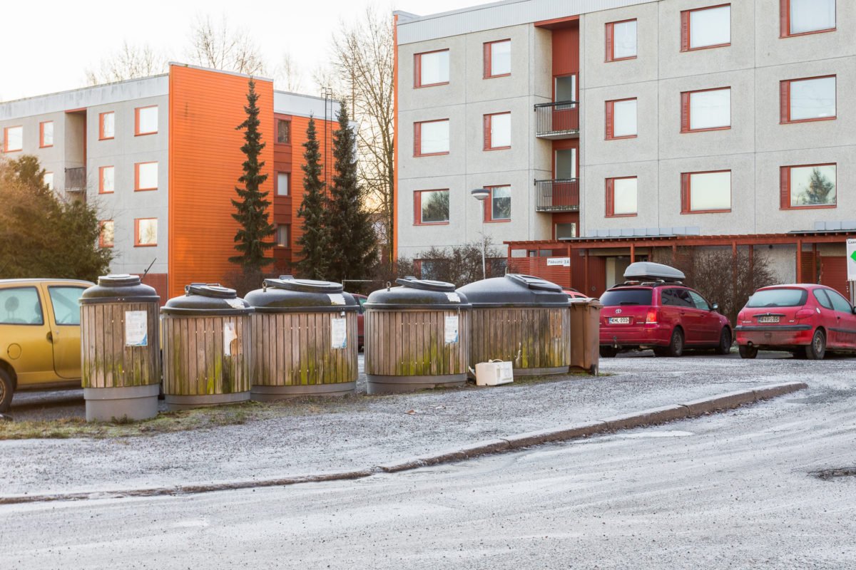 Jäteastiat Hiisi Homes Hämeenlinna