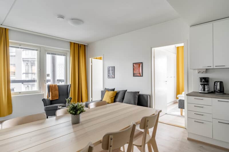 Hiisi Homes Turku Ratapiha | Standard-huoneisto, 3 makuuhuonetta, parveke