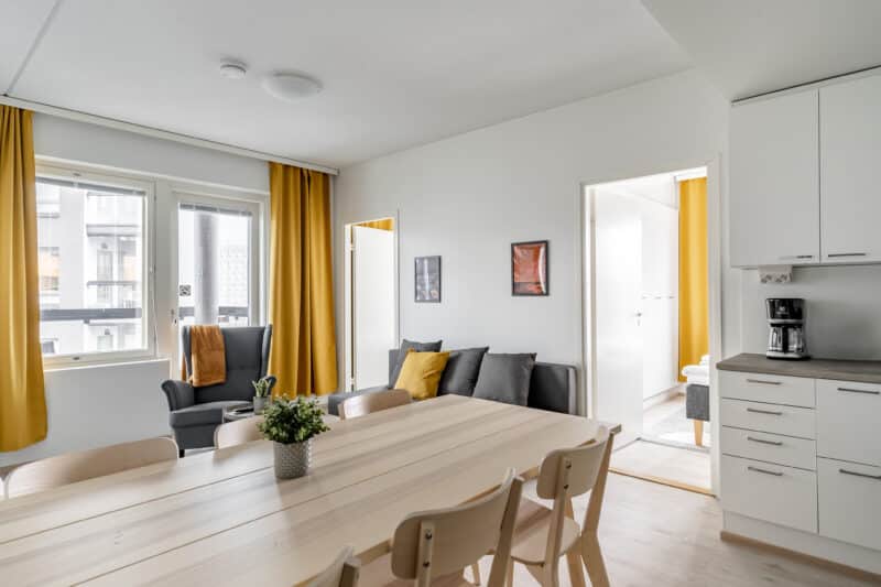 Hiisi Homes Turku Ratapiha - Standard-huoneisto, 3 makuuhuonetta, parveke