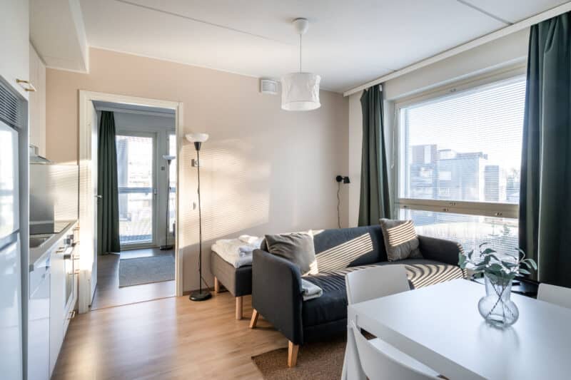 Hiisi Homes Porvoo Toukovuori - Standard Apartment, 1 Bedroom, Balcony | 3 Single Beds | Sofa