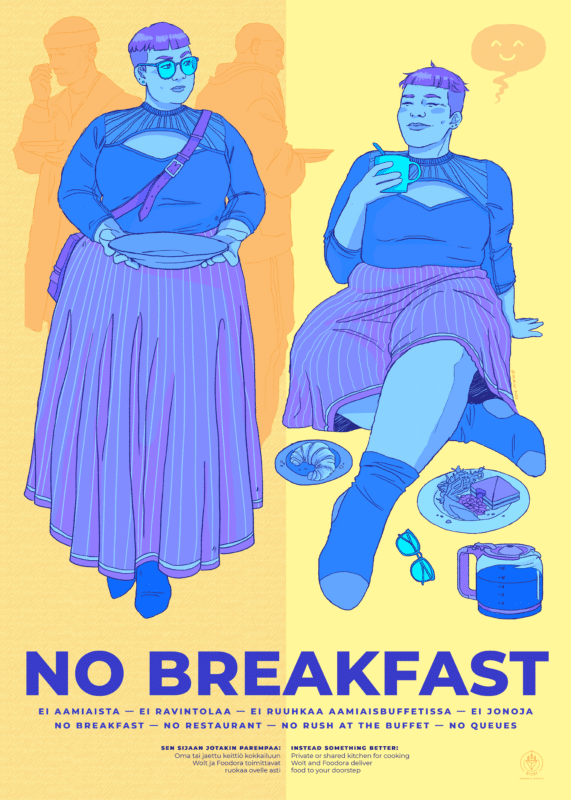 Hiisi Art | No Breakfast 50 x 70